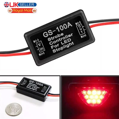 12V-24V Flash Strobe Controller Flasher Module Fit Car LED Brake Stop Light Lamp - Image 1 of 4