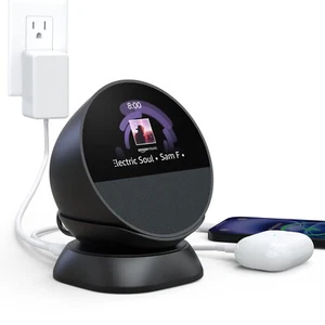 Multi Functional Charging Stand for Echo Spot and Mobiles Earbuds Anti-Slip - Picture 1 of 10