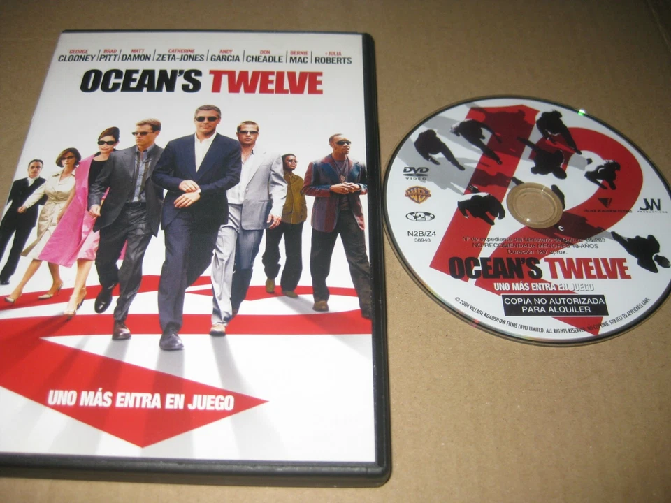 OCEAN'S TWELVE DVD Matt Damon Brad Pitt Julia Roberts - Image 1 of 1