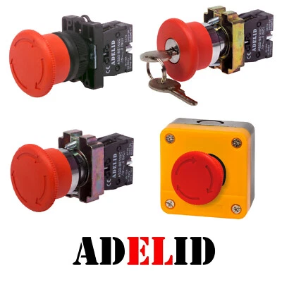 Notausschalter Not-aus-Schalter Druck Notschalter Auschalter Druckschalter - Bild 1 von 4