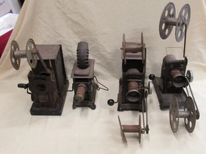 Job Lot of 4x Antique Tin Plate Projectors - Early ones c1900s Spares or Repair - Picture 1 of 10