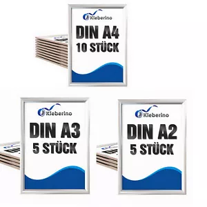 Klapprahmen Alu DIN A2 A3 A4 | Plakatrahmen | Wechselrahmen mit 25mm Profil - Bild 1 von 8