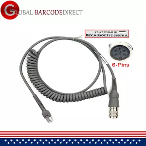 6Pin USB Scanner Cable CBL-71918-11R same as 25-71918-01R 9ft VC5090 to LS3408 - Picture 1 of 6