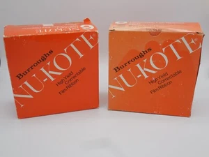 2 cajas de cintas de película corregibles de alto rendimiento Burroughs Nu-Kote vintage B86HY - Imagen 1 de 5
