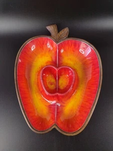 Vintage Treasure Craft Divided Plate Apple #380 - Picture 1 of 12