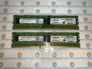 "Lot of 2" MT18KSF1G72PDZ-1G6E1 16GB Total (8GBx2) PC3L-12800R DDR3 Server Ram! - Picture 1 of 1
