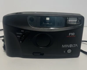 Minolta F10 35mm Point & Shoot Film Camera With Strap Tested & Working - Picture 1 of 3