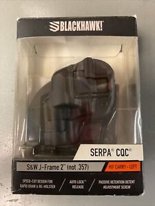 BLACKHAWK! Serpa Concealment Holster S&W J-Frame 2" (NOT.357) Left H 410520BK-L