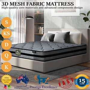 Bedra Queen Double King Single Size Mattress Bed Medium Firm Foam Spring 7 Zone - Picture 1 of 51