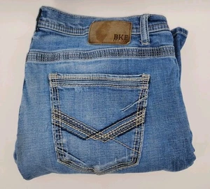 BKE Tyler Herren Jeans 40x32 Medium Wash Straight Leg Denim Blau Classic Fit - Bild 1 von 12
