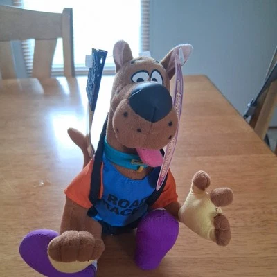 De colección Scooby Doo Peluche Extremo 7" Road Racer Cartoon Network Raro Nuevas Etiquetas Foto 1 de 4