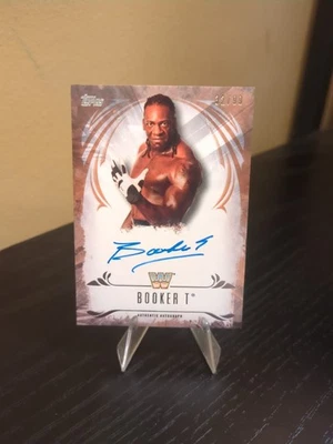 2016 Topps WWE Undisputed Booker T Auto Bronze /99 - Image 1 of 2