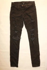 FLYING MONKEY - Damen Mid-Rise Black Skinny Distressed Jeans - Größe 27 - Bild 1 von 2