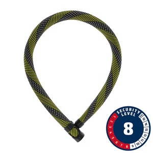 New Abus IvyTex IVERA 7210K Chain Lock Key 7mm 110cm 3.6' Racing Yellow - Picture 1 of 1