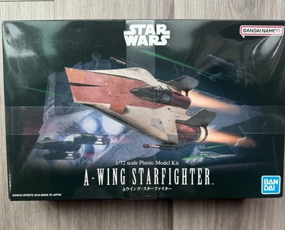Bandai Star Wars A-Wing Starfighter 1/72 Plastic Model Kit - Complete - Image 1 of 2