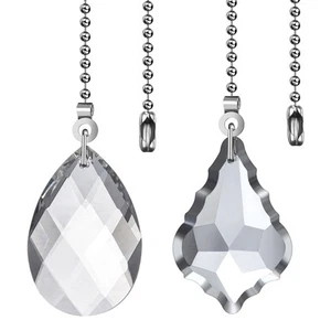 2Pcs Ceiling Fan Pull Chains, Premium Fan Pull Chain With 20-Inches Ex - Picture 1 of 7