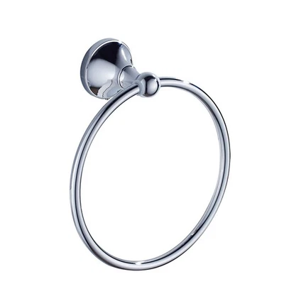  Anello per asciugamano rotondo Bagno in rame cromato Materiale Semplice anello - Immagine 1 di 4