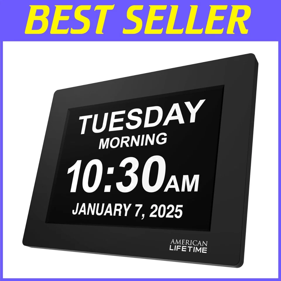 New 2025 Digital Dementia Clock for Seniors - Large Display - Image 1 of 4