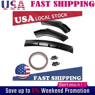 Labio de parachoques delantero para Audi A3 A4 A5 B9 kit de carrocería de fibra de carbono alerón Boby EE. UU. Foto 1 de 4