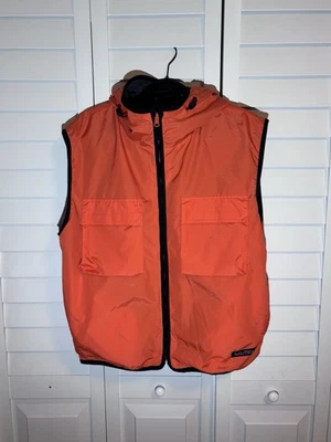 Chaleco con Capucha Reversible Nautica Naranja Gris Para Hombre Talla M Cremallera Frontal Exterior Foto 1 de 4