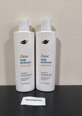 Dove Daily Moisture Therapy Shampoo, 12 oz each  x2 - Image 1 of 3