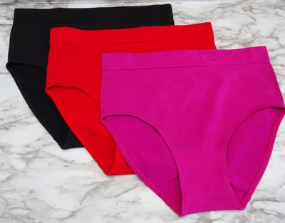 Paquete de 3 bragas Wacoal 838175# B-Smooth calzoncillos completos talla M de EE. UU. Foto 1 de 4