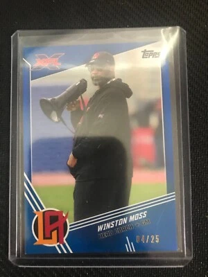 2020 Topps Xfl Winston Moss #15 Blue Variant RC SP 04/25 Rookie Card - Image 1 of 2