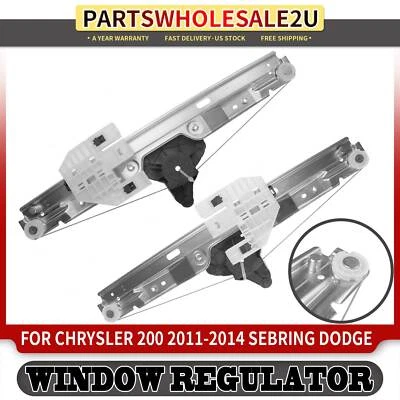 2x Rear Left & Right Window Regulators for Dodge Avenger Chrysler Sebring 200 - Изображение 1 из 4