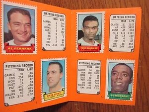 Compl. PADRES 1969 Topps Stamp Album(AL McBEAN/OLLIE BROWN/ZOILO VERSALLES/ARCIA - Picture 1 of 10