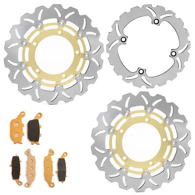 pour Suzuki V-Storm DL 650 2007-2015 Disques Frein Avant & Arrière et Plaquettes - Photo 1/4