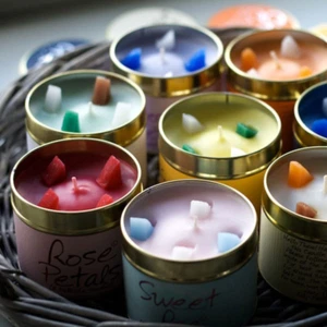 Brand New Lily Flame Tin Candle-Free P&P-Many Fragrances Gift Birthday Christmas - Picture 1 of 75