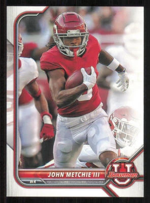 2022 Bowman University #99 John Metchie III - Image 1 of 2