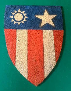 CHINA BURMA INDIA LEATHER SHOULDER PATCH - Picture 1 of 4