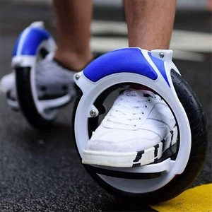 Orbit Wheel Skateboard 2 Wheels Pedal Boardless Skate Board Blue, Easy to Carry - Picture 1 of 14