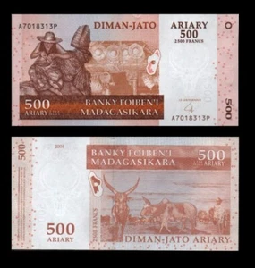 Madagascar 500 Ariary 2004 P88b UNC - Picture 1 of 1