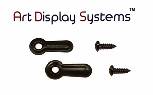 Art Display Systems 3/4 Zoll geriffelt schwarz Drehknopf - 100 4-3/8RH Schrauben - 100er Pack - Bild 1 von 2