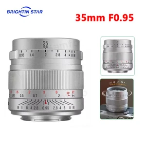 Brightin Star 35mm F0.95 Large Aperture Prime Lens for Fujifilm X-mount Camera - Picture 1 of 8