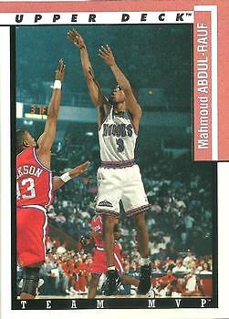 1993-94 Upper Deck #TM7 Mahmoud Abdul-Rauf Team MVP - Image 1 of 2