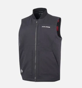 Polaris Mens Black Work Vest Shirt Non-Stretch 3M Thinsulate Nylon 286256903 - Picture 1 of 4