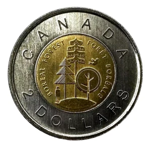 Canada 2011 Parks Boreal Forest BU UNC Uncirculated Toonie!! - Picture 1 of 2