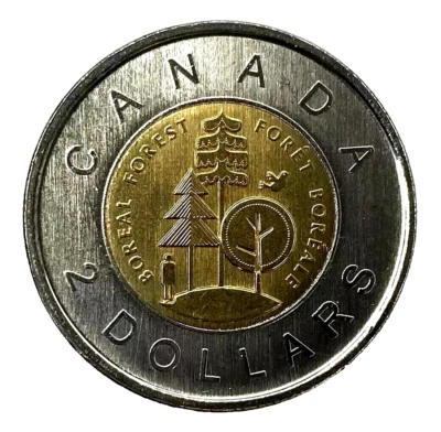 Canada 2011 Parks Boreal Forest BU UNC Uncirculated Toonie!! - Image 1 of 2