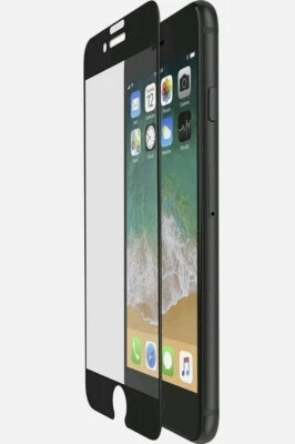 Belkin Screen Protector for iPhone 8 7 6s 6 Tempered Curve Resistance 9H Black - Image 1 of 4