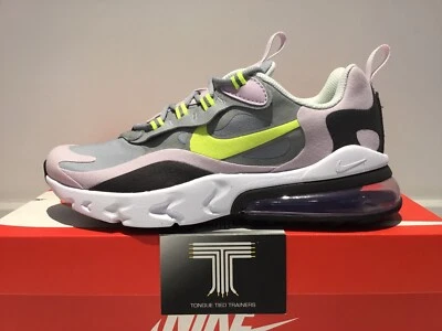 Nike Air Max 270 реагируют "серый/лимонный яд" ~ BQ0103 010 ~ Uk размер 5.5 ~ 38.5 евро - Изображение 1 из 4