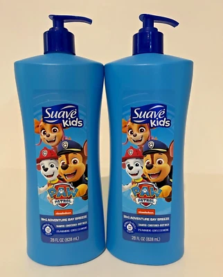 (2 paquetes) Suave Kids Paw Patrol Nickelodeon 3 en 1 Champú Acondicionador Jabón Corporal 28oz Foto 1 de 2
