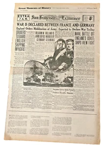 Examiner de colección San Francisco, grandes momentos de la historia 8/4/1914 (10/16/1972) - Imagen 1 de 2