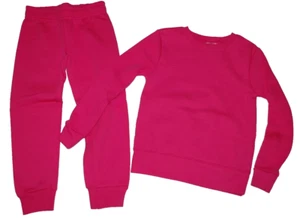 SWEATSHIRT & SWEATPANT Fleece Set Girl's size XL (14-16) Pink Athletic Works - Picture 1 of 8