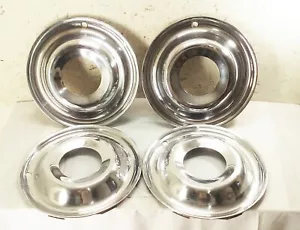 Vtg LYON 15" Wheel Cover trim Beauty rings set Ford Chevy Dodge hubcap surround - Bild 1 von 21