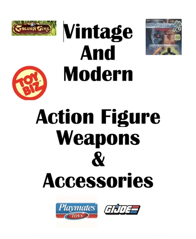 NEW! VINTAGE & MODERN Action Figure Weapons/Accessories 5-16-23 Read Description Cover