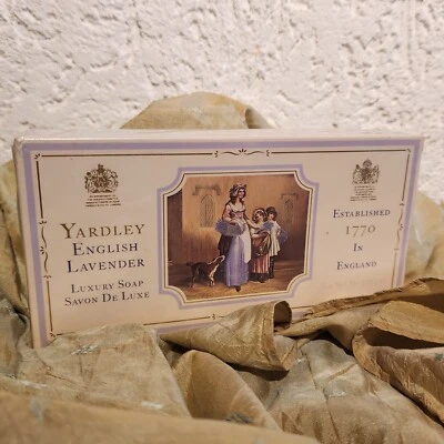 9.4 Vintage Yardley English Lavender 3 x  100gr. Luxus Seife - Bild 1 von 3