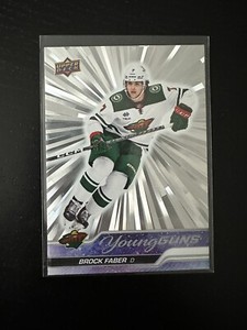 2023 24 UPPER DECK SERIES 1 YOUNG GUNS OUTBURST ROOKIE # 215 BROCK FABER